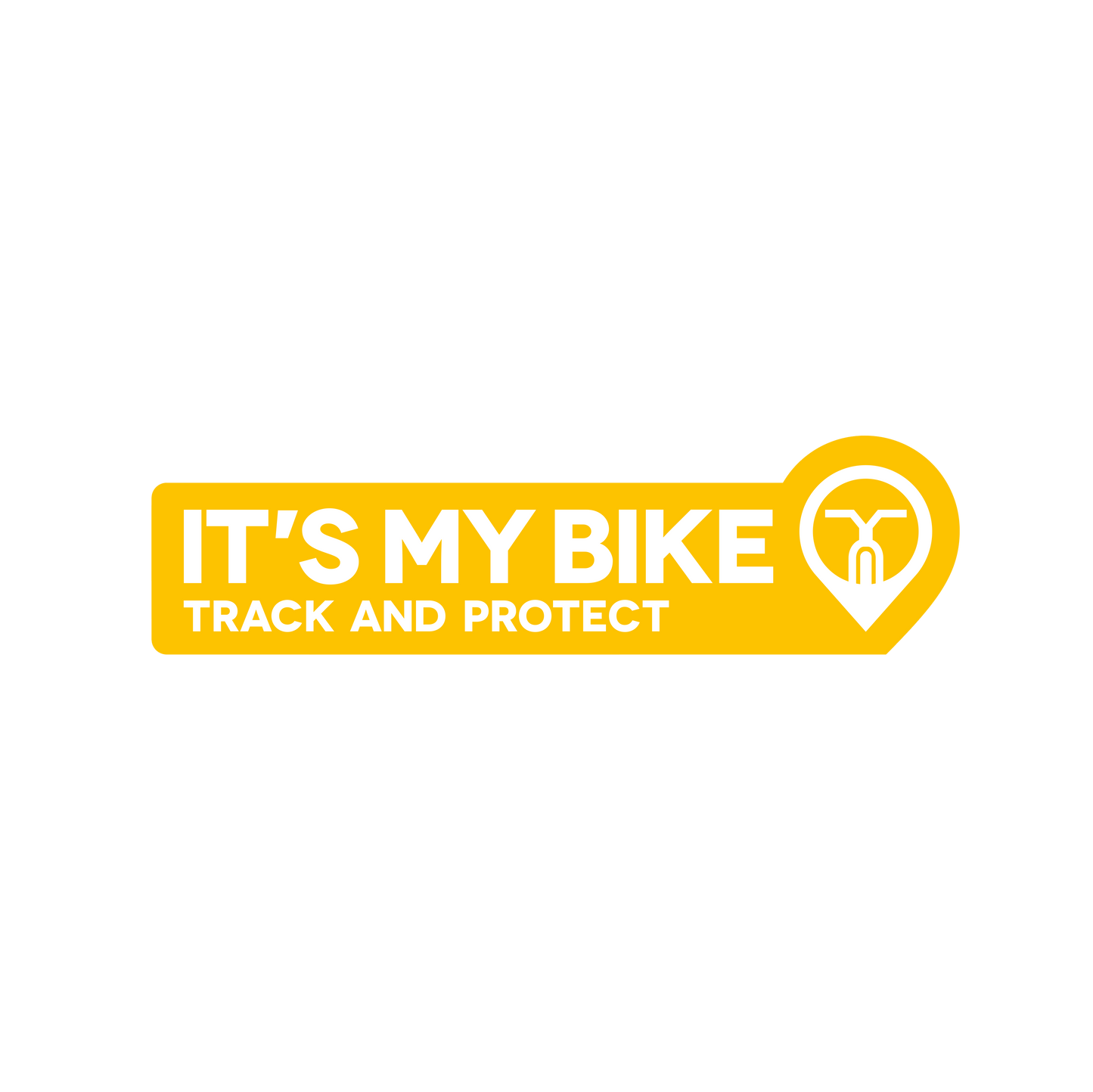 IT'S MY BIKE-Werbeaufkleber "Track and Protect"
